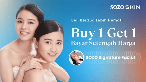 promo buy 1 get 1 - sozo skin clinic