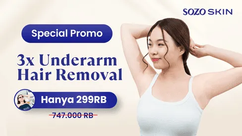 promo hair removal - underarm - sozo skin clinic