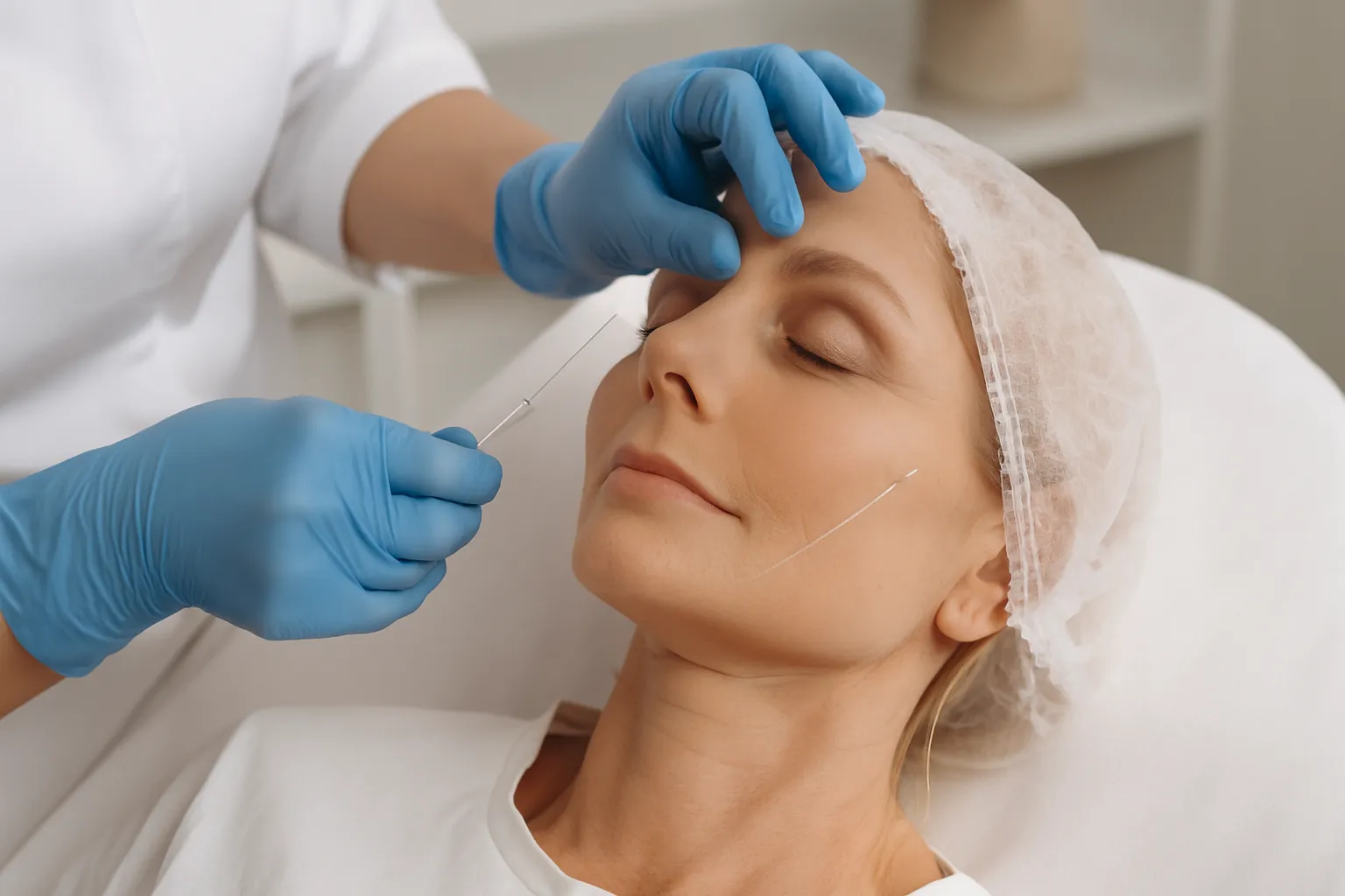 Prosedur Threadlift untuk Peremajaan Kulit Wajah dan Perawatan Tarik Benang