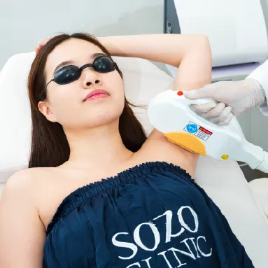 IPL underarm treatment di sozo