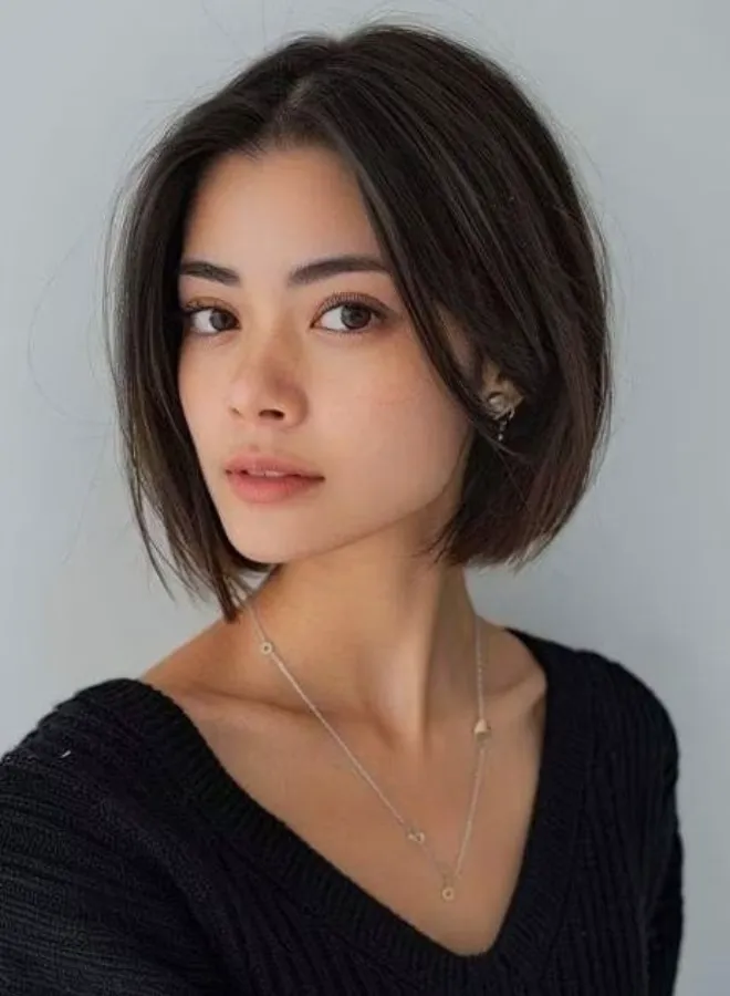 wanita dengan model rambut Bob Cut