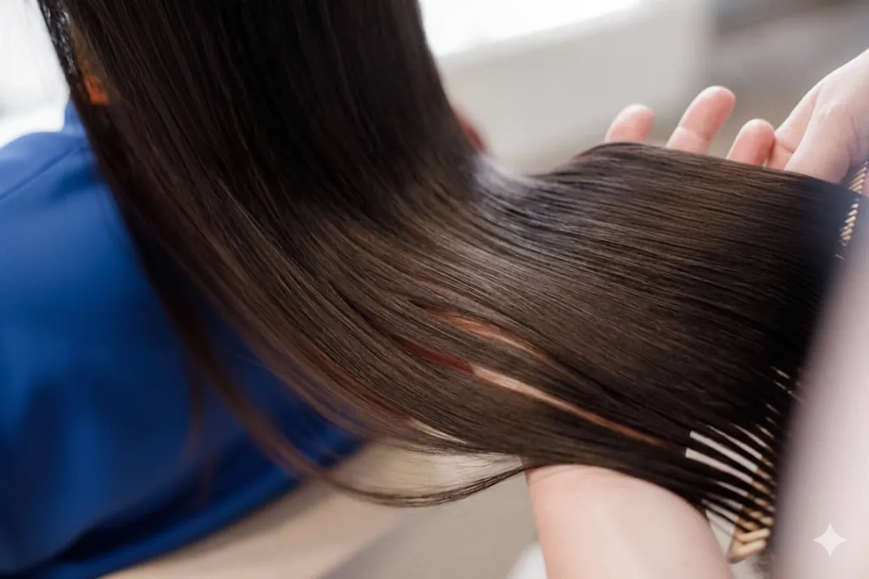 cara membuat rambut lurus