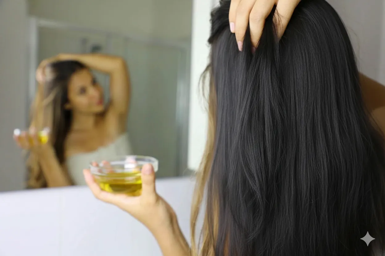 cara memakai minyak zaitun untuk rambut