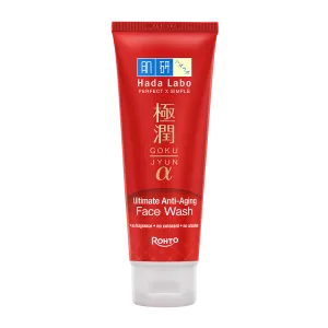 Sabun Kolagen Hada Labo Gokyujun Alpha Ultimate Anti-Aging Facial Wash | Source: Rohto Indonesia