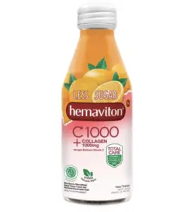 Minuman kolagen Hemaviton C1000 plus Collagen Orange Less Sugar | Sumber: AEON Indonesia