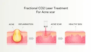 Ilustrasi Laser Treatment untuk Bopeng