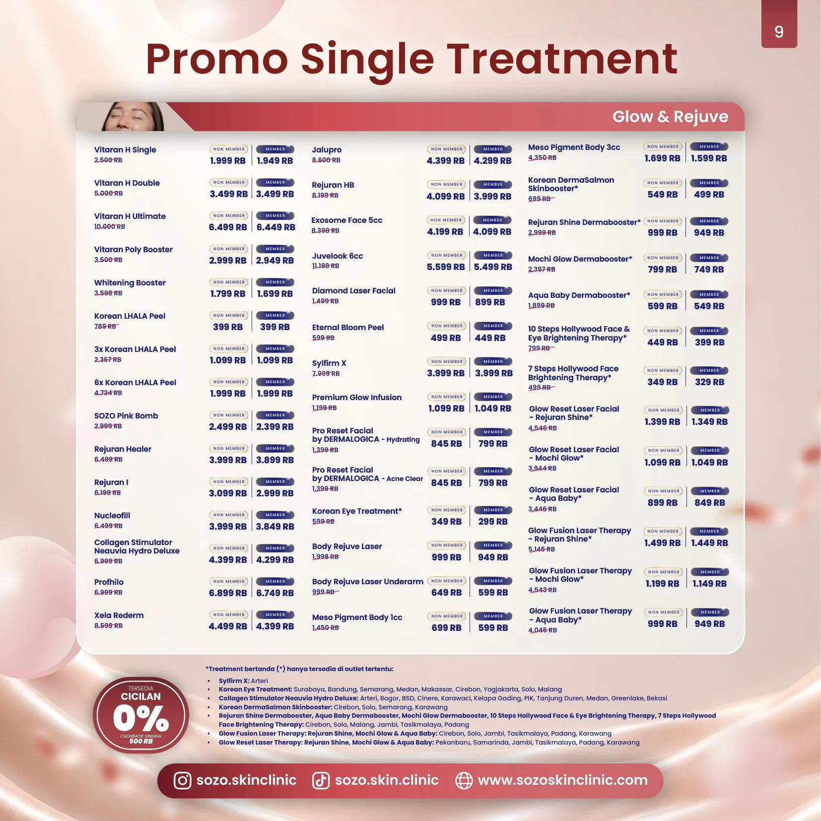 Promo SOZO Agustus 9