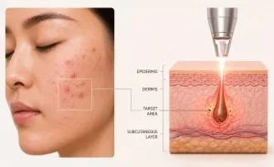 Cara Kerja Acne Laser Facial | Sumber: SL Aesthetic Clinic