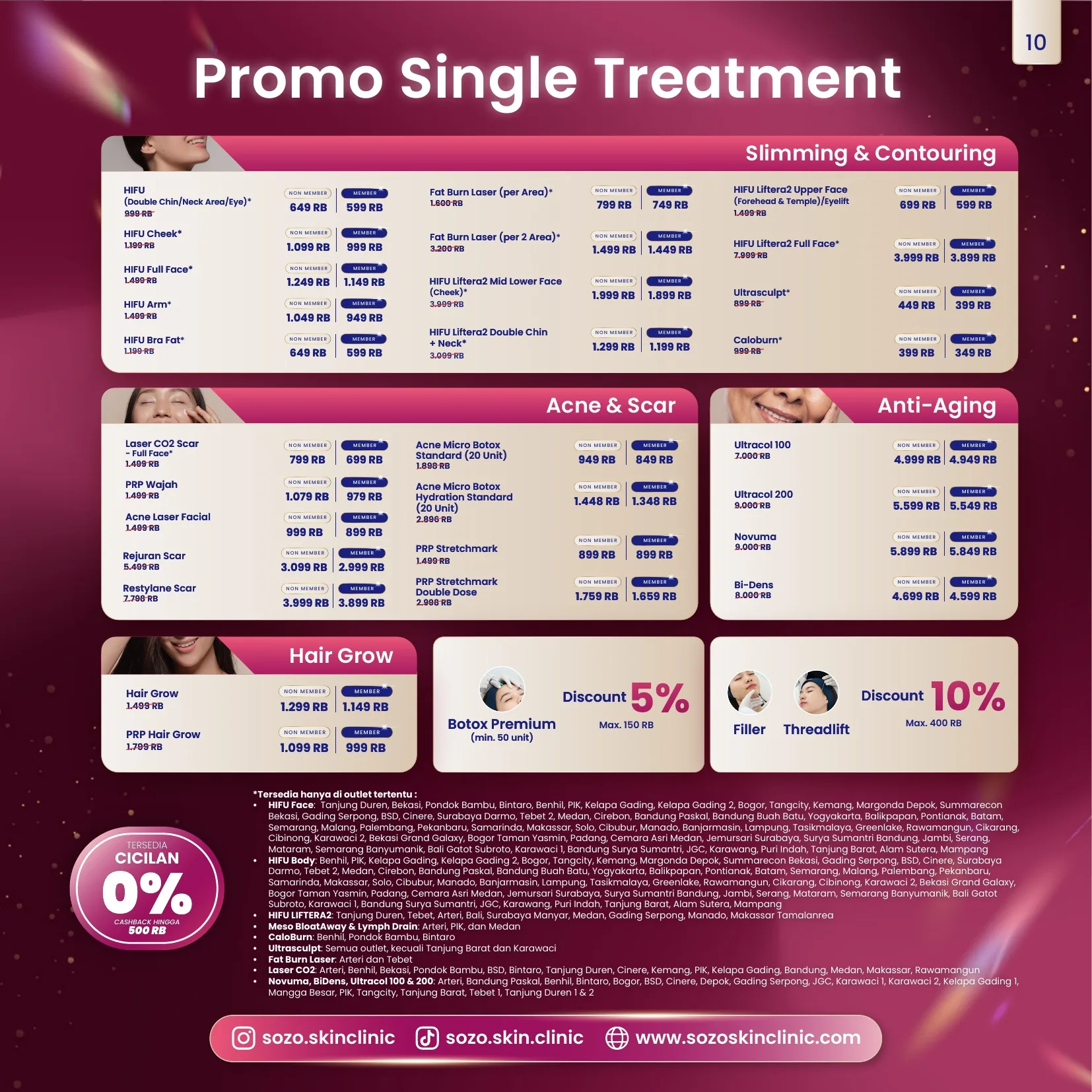 Promo Paket Acne Treatment SOZO 3