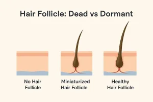 Folikel Rambut Hancur, Miniaturisasi dan Sehat